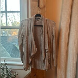 Sweet Rain Light Brown Draped Cardigan